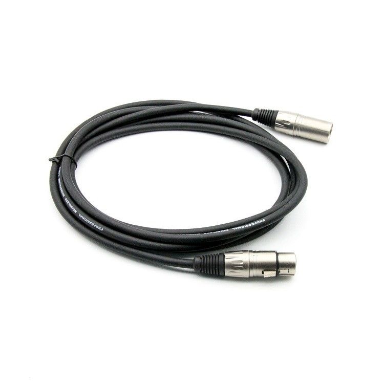 10ft XLR เพศชายไป XLR เพศหญิง คอนเดนเซอร์ไมค์เคเบิลสําหรับเวทีและดนตรีสด