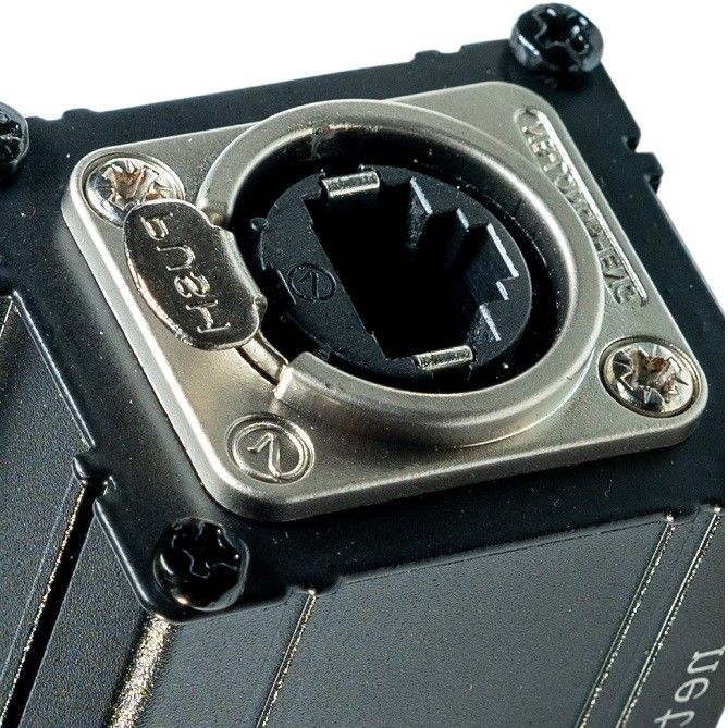 XLR Network Splitter Cable 4 Channel 3-Pin Multi Snake Receiver ไปยัง Rj45 สายเคเบิลเอเทอร์คอนเดียว