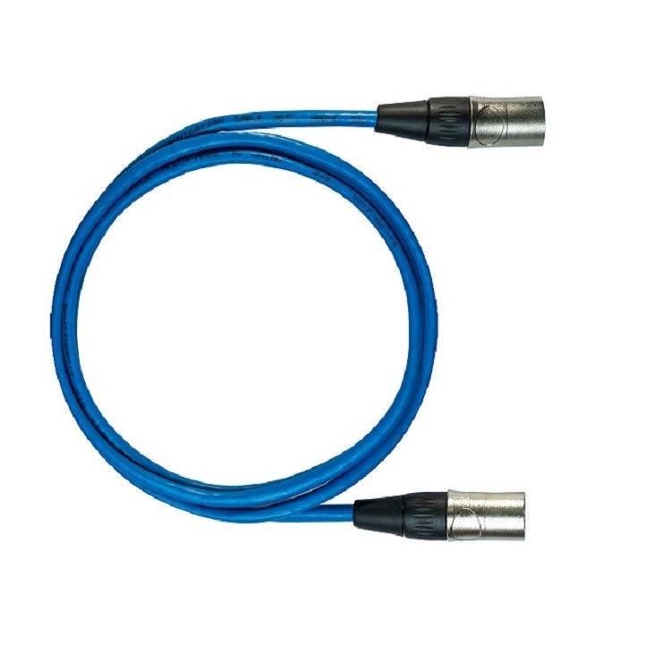 สายเคเบิลอีเทอร์เน็ตข้อมูล CAT สายเคเบิลปาทช์ RJ45 พร้อมเครื่องเชื่อม EtherCON สีฟ้า
