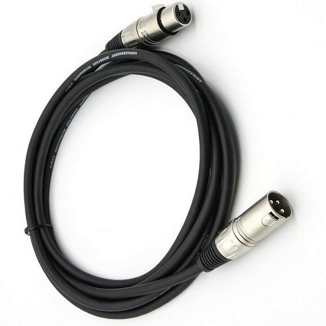 สายไมโครโฟน XLR ขนาด 30 ฟุต สาย OFC สายนําทองแดง และโล่ทองแดง