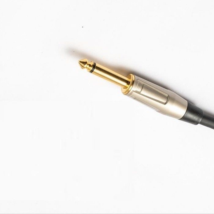 22 Awg Bass Guitar Cable 1/4 Inch Straight To 1/4 Inch Angled Bass Amp Cord สําหรับเครื่องปรับเสียง