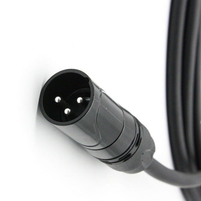 AWG 24 XLR สายไมโครโฟน สีดํา XLR ชายไป XLR สายไมโครโฟนหญิงสําหรับเครื่องผสม