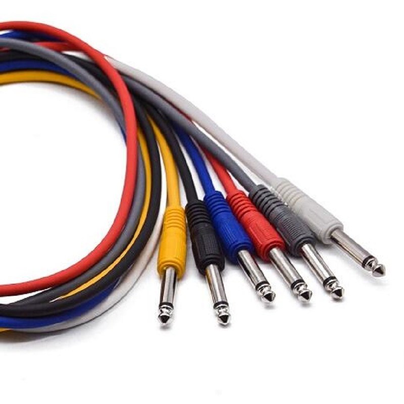 สียาว แพทช์เคเบิลกีต้าร์ สายเคเบิลตรงไปยังกระบวนการตรง