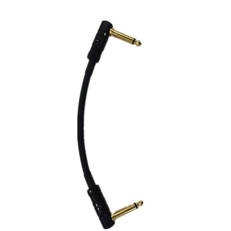 0.6ft Patch Cable Cord 2 Pcs Pack 6.35 มิลลิเมตร สายเครื่องมือพล็อกมุมสําหรับแผ่นปิด