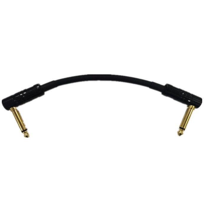 Helical Shielded 2 Pcs Pack 6.35mm Angle Plug Pedalboard แพทช์เคเบิล สายเครื่องมือ