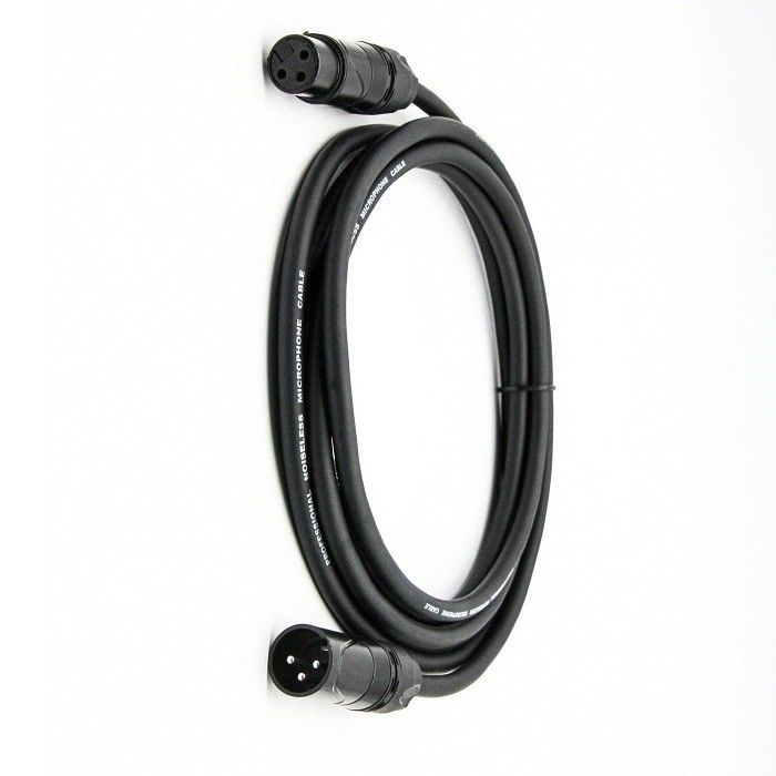 5m 6m XLR เครื่องไมโครโฟนเคเบิล OFC คอนดิกเตอร์ เครื่องไมโครโฟนสาย 3 ปิน XLR-XLR สายดํา