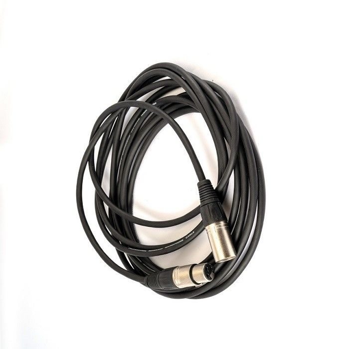 สีดํา XLR สายไมโครโฟนชายไปยังสายไมโครโฟนหญิง