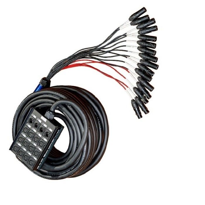Multi Channels Audio Xlr Snake 100ft 16 Channels Cable XLR Splitter Cable สําหรับการบันทึก