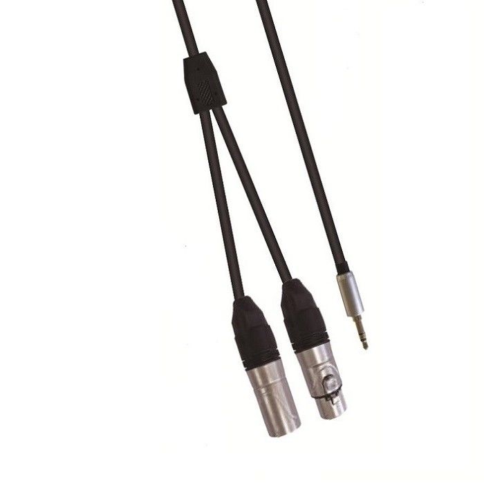 สายเสียง 3.5 มม สเตเรียไปยัง XLR F XLR M Y สายแยกสําหรับเครื่องผสมเสียง