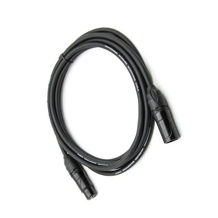 OFC Mic Patch Cord 3 Pin XLR ทําให้เป็นสายไมโครโฟนสีดํา 20 ฟุต