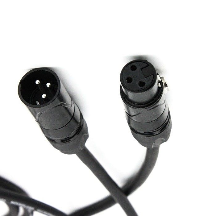 OFC Mic Patch Cord 3 Pin XLR ทําให้เป็นสายไมโครโฟนสีดํา 20 ฟุต